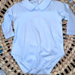 The Beaufort Bonnet Company Light Blue Baby Bodysuit